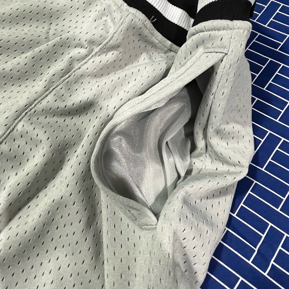 Gray and Black Athletic Basketball Shorts NWT - Picture 2 of 5